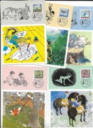 1987 Sweden Set Of 5 Cards - Lettres & Documents