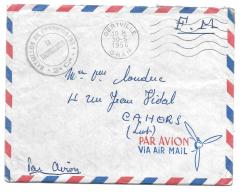 LETTRE FRANCHISE MILITAIRE.par Avion.DE GERYVILLE..1956. CACHET  BATAILLON DE GARDE 06/541. 2° Cie..TBE. AVEC COURRIER - Oorlog In Algerije