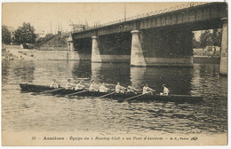 Aviron Asnieres Equipe Du " Rowing Club " - Aviron