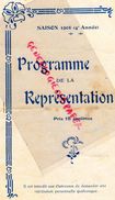 75- PARIS- RARE PROGRAMME DE LA TOUR EIFFEL- G.QUINSON-LUCY DEREYMON-NEWA CATROUX-JEAN BATAILLE-1906-DOLCET-HENRI GIRARD - Programmes