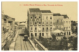 RECIFE - Jardim Maciel Pinheiro E Rua Visconde De Pelotas ( Ed. M. Nogueira Nº 10)  Carte Postale - Recife
