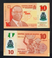 NIGERIA  -  2017  10 Naira  Polymer  UNC Banknote - Nigeria