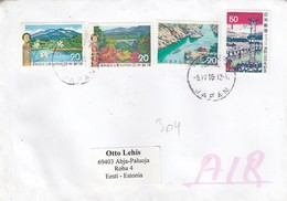 GOOD JAPAN Postal Cover To ESTONIA 2016 - Good Stamped: Landscapes - Briefe U. Dokumente