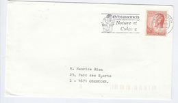 1989 LUXEMBOURG COVER SLOGAN Illus ECHTERNACH NATURE ET CULTURE  , Stamps - Briefe U. Dokumente