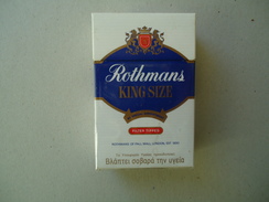 GREECE EMPTY TOBACCO BOXES IN DRACHMAS  ROTHMANS - Cajas Para Tabaco (vacios)