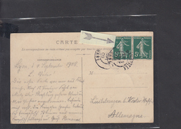 FRANCIA 1908 - Cartolina Per La Germania - Briefe U. Dokumente