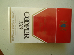 GREECE EMPTY TOBACCO BOXES IN DRACHMAS  COOPER 100S - Tabaksdozen (leeg)