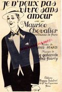 75-PARIS-CASINO DE PARIS-PARTITION-JE NE PEUX PAS VIVRE SANS AMOUR-MAURICE CHEVALIER-FRED PEARLY-GABAROCHE-DE VALERIO - Partituras