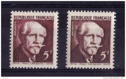 VARIETE DE COULEUR N * 820 (brun Rouge Et Brun Foncé ) NEUF** - Unused Stamps