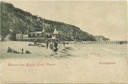 AK Rügen Sellin Strandpartie Strandkörbe ~1900/05 #06 - Sellin