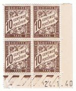 10c Type Banderole , CD Du 24-1-40 ** - Segnatasse