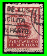 ESPAÑA SELLO AYUNTAMIENTO DE BARCELONA SELLO DE RECARGO AÑO 1944 - Barcelona
