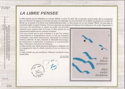 Carte Max CEF Soie 2777 La Libre Pensée - 1991-2000