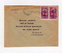 !!! PRIX FIXE : OUBANGUI, OBLITERATION BLEUE DE BAMBARI SUR LETTRE POUR PARIS DE 1930 - Covers & Documents