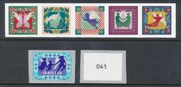 Sweden 2017. Facit # 3202-3207. Christmas Angels Set Of 6 (Coil (# 041)+ Strip Of 5 From Booklet SH103. MNH (**) - Neufs