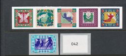Sweden 2017. Facit # 3202-3207. Christmas Angels Set Of 6 (Coil (# 042)+ Strip Of 5 From Booklet SH103. MNH (**) - Unused Stamps