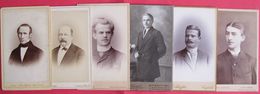 Lot Of 6 Male Kabinet Photographs - Early 1900 - Photographie