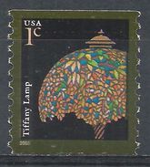 United States 2003. Scott #3758 (U) Tiffany Lamp - Roulettes