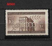 Egitto  EGYPT   1951 The 1st Mediterranean Games, Alexandria     ** - Unused Stamps