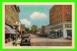 BROCKVILLE, ONTARIO - KING STREET LOOKING EAST - ANIMATED WITH OLD CARS - PECO - - Brockville