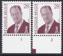 Albert II 2661 ** Pl. 1- 2  / Type MVTM - 1991-2000