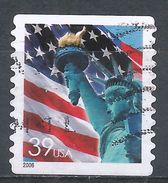 United States 2006. Scott #3982 (U) Flag And Statue Of Liberty - Roulettes