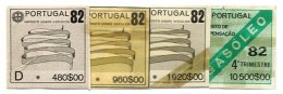 PORTUGAL, Automobile Licence, PB 175, 177, 179, 200, Cat. €12 - Neufs