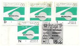 PORTUGAL, Automobile Licence, PB 822, 825, 828, 831, 841, Cat. € 22 - Unused Stamps