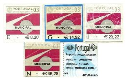 PORTUGAL, Automobile Licence, PB 916/20 Disc., 924, 943, Cat. € 45 - Unused Stamps