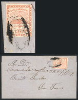 ARGENTINA: Folded Cover Sent To San Juan Franked With 5c. Confederation (GJ.1), Wi - Ongebruikt