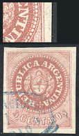 ARGENTINA: GJ.10, Very Nice Example In LILAC-ROSE, With Variety "dot Between N And - Nuevos