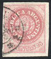 ARGENTINA: GJ.10, 5c. Rose, Used In Buenos Aires, Superb! - Unused Stamps