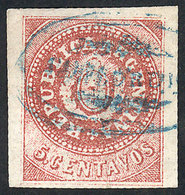 ARGENTINA: GJ.15, 5c. Narrow C, Dull Red, Wide Margins, Used In CONCORDIA, Superb! - Unused Stamps