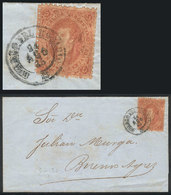 ARGENTINA: GJ.20, Fantastic Example Of 3rd Printing, Franking An Entire Letter Sen - Oblitérés