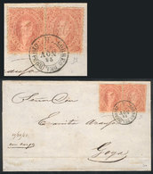 ARGENTINA: GJ.20j, 2 Very Clear And MULATTO Examples Of 3rd Printing Of Extraordin - Usados