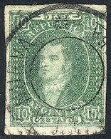ARGENTINA: GJ.23, With Double Circle "VILLA NUEVA - CORDOBA" Cancel Without Date, - Used Stamps