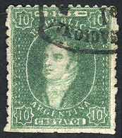 ARGENTINA: GJ.23, 10c. Worn Impression, Excellent Quality! - Used Stamps