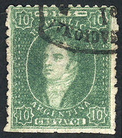 ARGENTINA: GJ.23, 10c. Worn Impression, Excellent Quality! - Usados