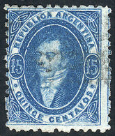 ARGENTINA: GJ.24, Worn Impression, Superb! - Used Stamps
