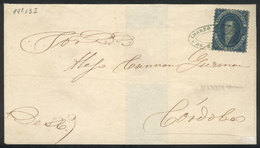 ARGENTINA: GJ.24, 15c. Worn Impression, Franking A Folded Cover Sent To Córdoba, W - Used Stamps