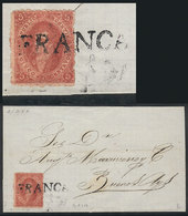 ARGENTINA: GJ.25, 4th Printing, Lilac-ish Dark Rose Color, Superb Example Franking - Oblitérés