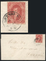 ARGENTINA: GJ.25, 4th Printing, Superb Example Franking An Entire Letter Sent From - Usados