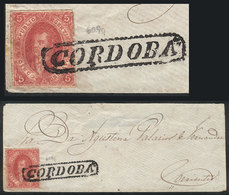 ARGENTINA: GJ.25, 4th Printing, Superb Example Franking A Small Cover To Corriente - Oblitérés