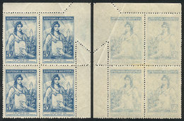 ARGENTINA: GJ.928, 1946 Transmission Of Presidential Power, Corner Block Of 4, Wit - Other & Unclassified