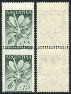 ARGENTINA: GJ.1070, 1956 1.50P. Yerba Mate (Province Of Misiones), Pair With Shift - Autres & Non Classés