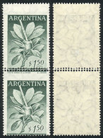 ARGENTINA: GJ.1070, 1956 1.50P. Yerba Mate (Province Of Misiones), Pair With Shift - Otros & Sin Clasificación