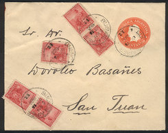 ARGENTINA: 5c. Liberty Head Stationery Envelope + 5x 5c. Seated Liberty (total Pos - Autres & Non Classés