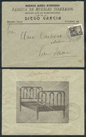 ARGENTINA: Cover With Advertising Printed On Back Of "Factory Of Furniture, Bed", - Autres & Non Classés