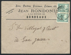 ARGENTINA: Cover With Corner Card Of "Jean Rondoni, Lies, Tartres, Cristaux, Creme - Other & Unclassified
