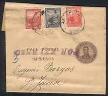 ARGENTINA: RARE USE OF WRAPPER: Wrapper Of 2c. "San Martin In Medalion" Uprated Wi - Otros & Sin Clasificación